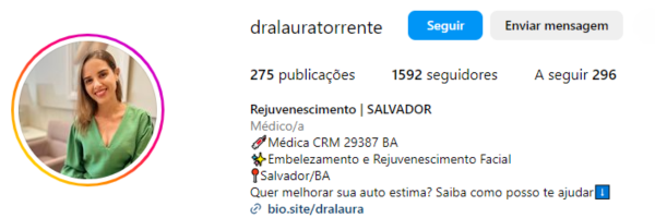 Siga Dra Laura Torrente no instagram